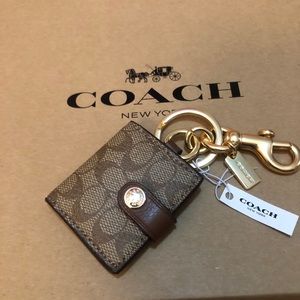 Coach picture frame key chain
